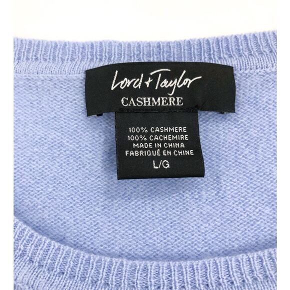 Lord and Taylor Essential 100% Cashmere Crewneck Sweater - Picture 7 of 8